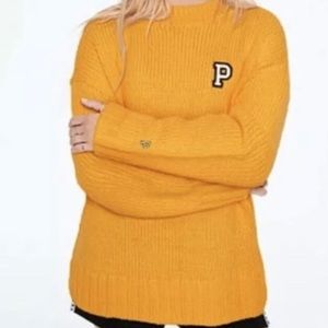 Pink Victoria Secret boyfriend cozy sweater